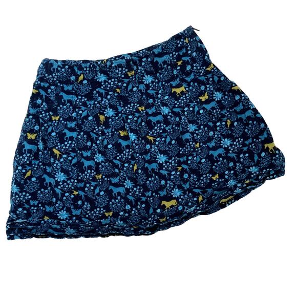 Lands End Fine Wale Horse Corduroy Skirt - Blue - 6 - Picture 1 of 9